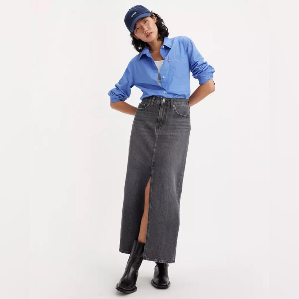 Levi’s Premium Women’s Ankle Column Skirt in Adventure Seeker 30